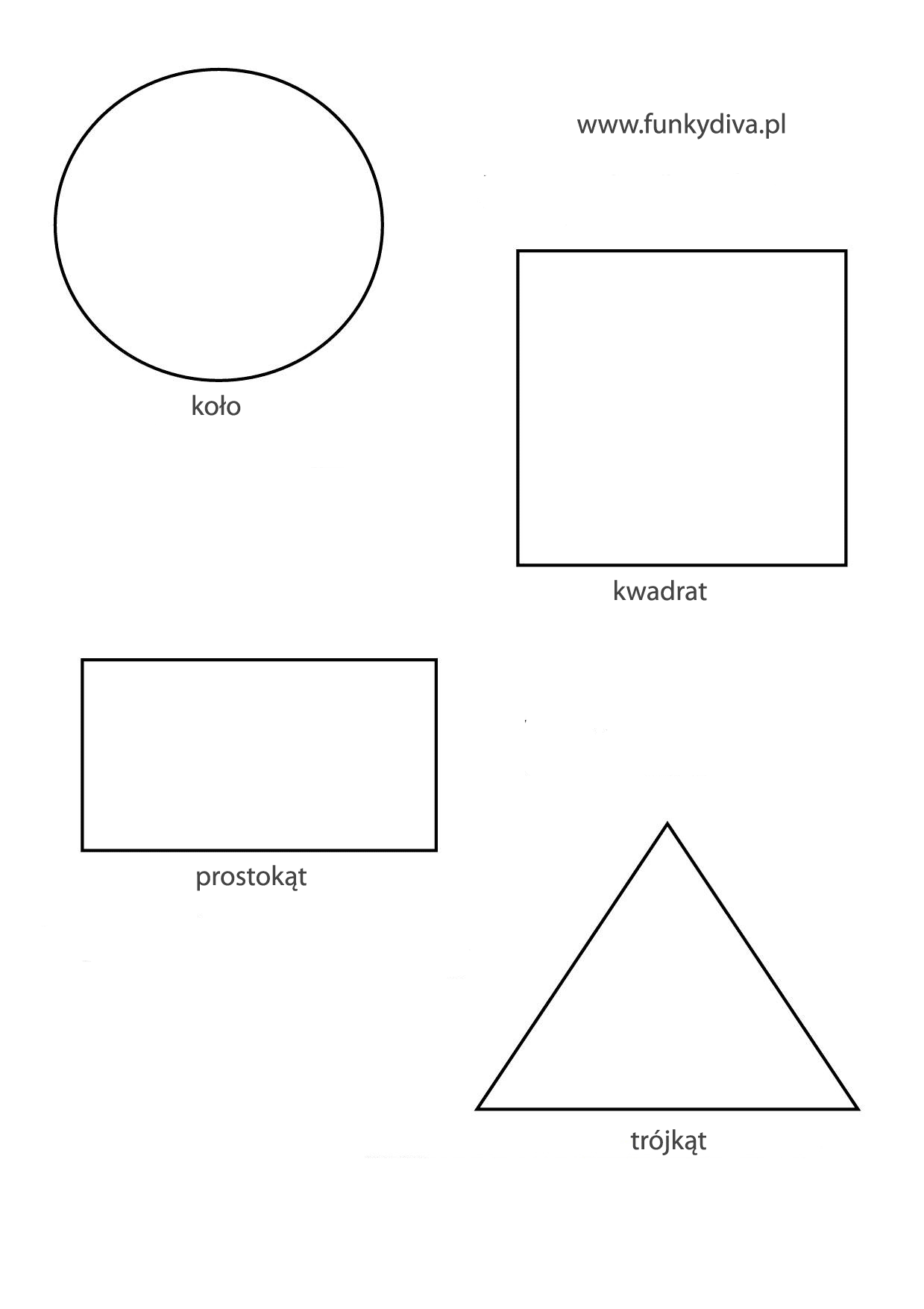 Фигуры круг квадрат треугольник овал