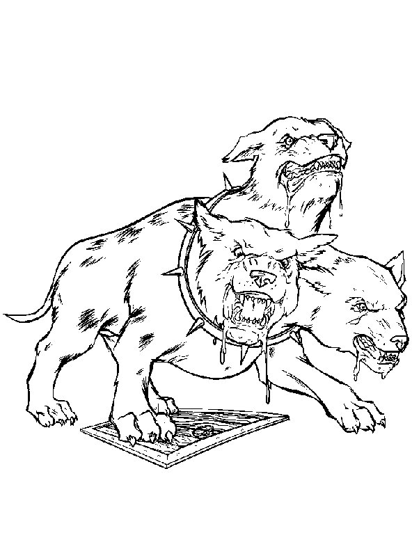 monster dog coloring pages - photo #41