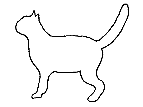 simple dog cat coloring pages - photo #20