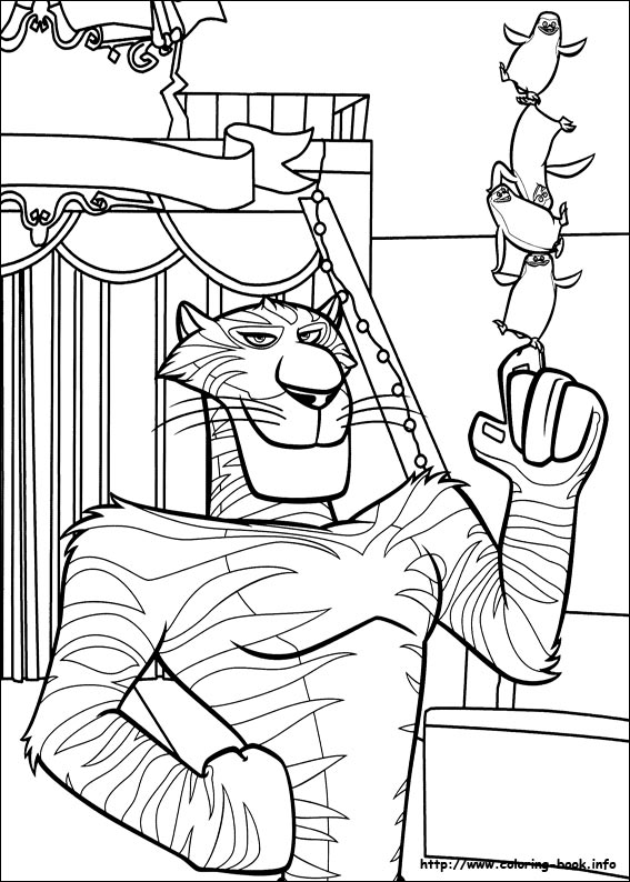 madagascar penguins coloring pages - photo #17