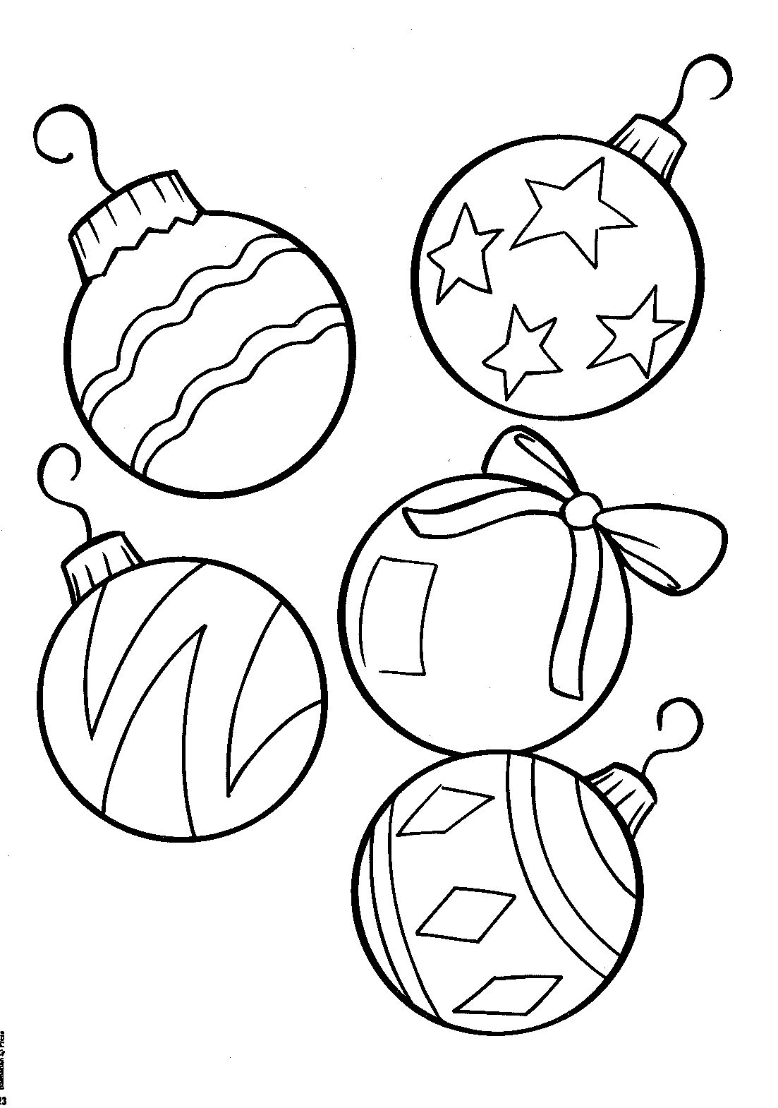 kaboose coloring pages for christmas ornaments - photo #47