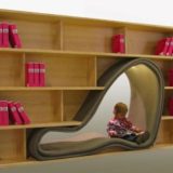 Cave-wooden-Bookcase-designed