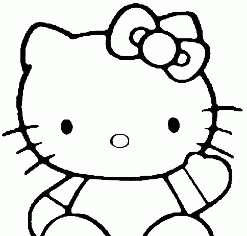Hello Kitty coloring page