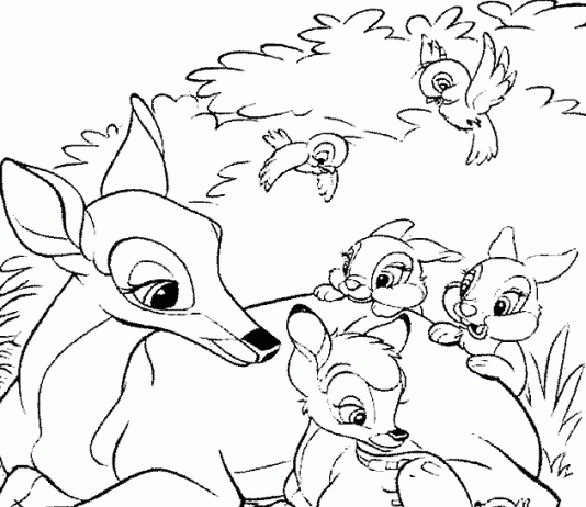 Kolorowanki Bambi