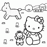 hellokitty coloring pages 2