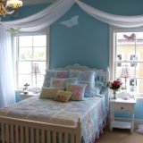 blue room bed