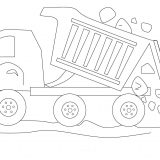 Dumptruck-with-stones-coloring-page