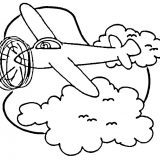 airplane-in-sky-coloring-page