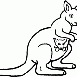 kangoroo-holds-its-kid-safely-coloring-page