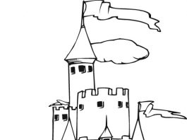 Dom, malowanki do wydrukowania