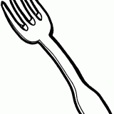 Fork-coloring-page