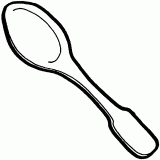 Spoon-coloring-page