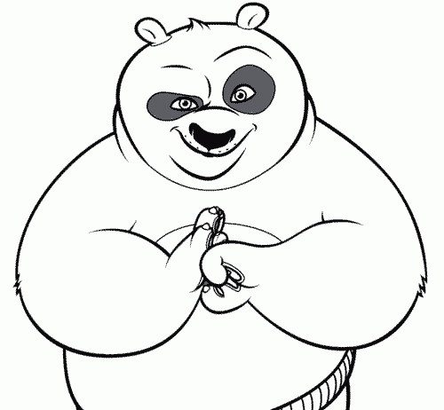 Kolorowanki / malowanki – Kung Fu Panda