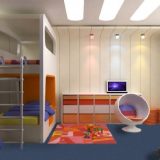 bedroom-design-for-two-kids-bed-with-fresh-color