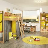 Bedroom Best Yellow-Red Kids Room Designs